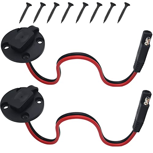 Разъем SAE, разъем питания CTRICALVER SAE, боковой порт, водонепроницаемый, 12AWG SAE, быстрое соединение для генератора (2pcs)