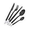 Наборы посуды из нержавеющей стали, нож и вилка, ложка, посуда, палочки для еды для стейка, набор ложек, черная простая посуда в западном стиле