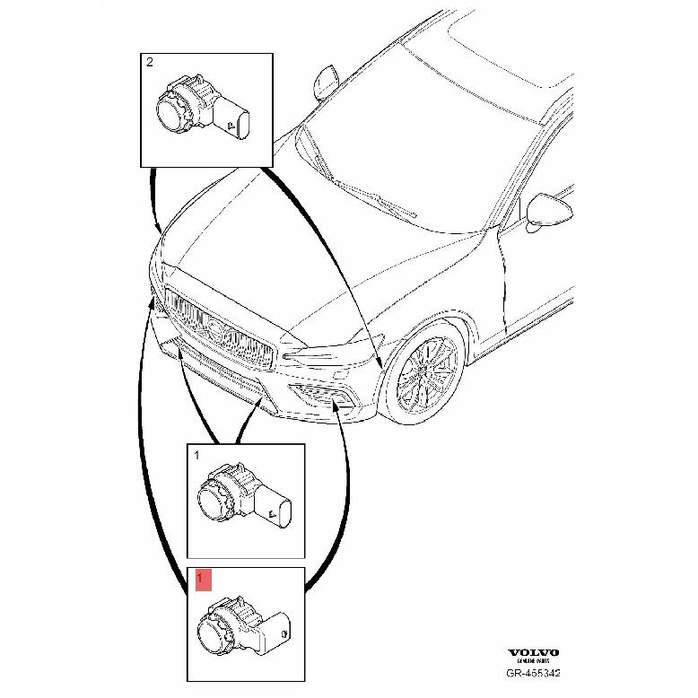 32209358 High Quality Front Parking Sensors Rear Parking Sensors for Volvo XC40 XC90 V60 S60 S90 V90