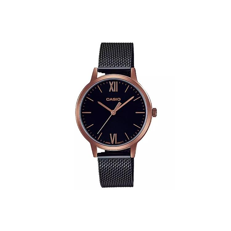 Casio Женские стандартные часы 37,5 мм Черные часы LTPE157MRB1B LTPE157MRB1B