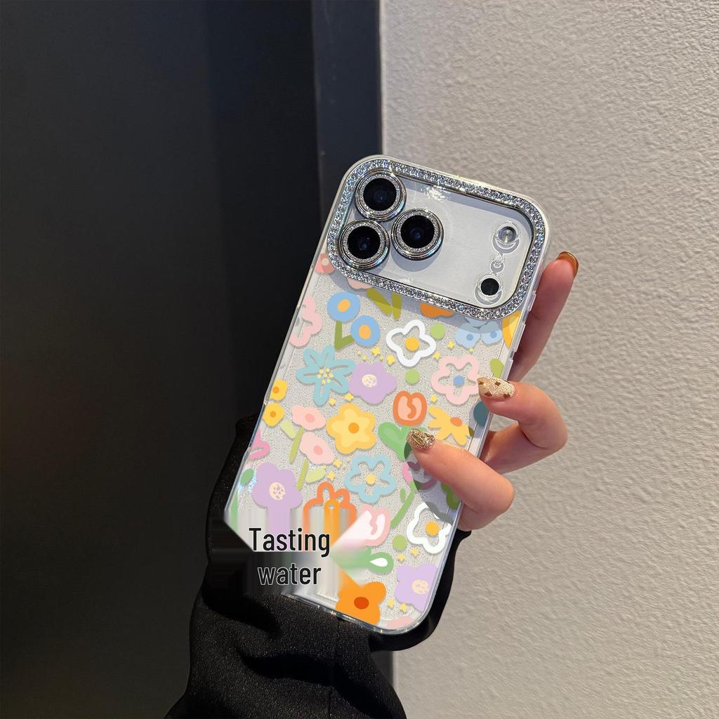 2-в-1 Маленький чехол-пенал с рисунком цветка для iPhone 17 Pro Max/16 Pro/11