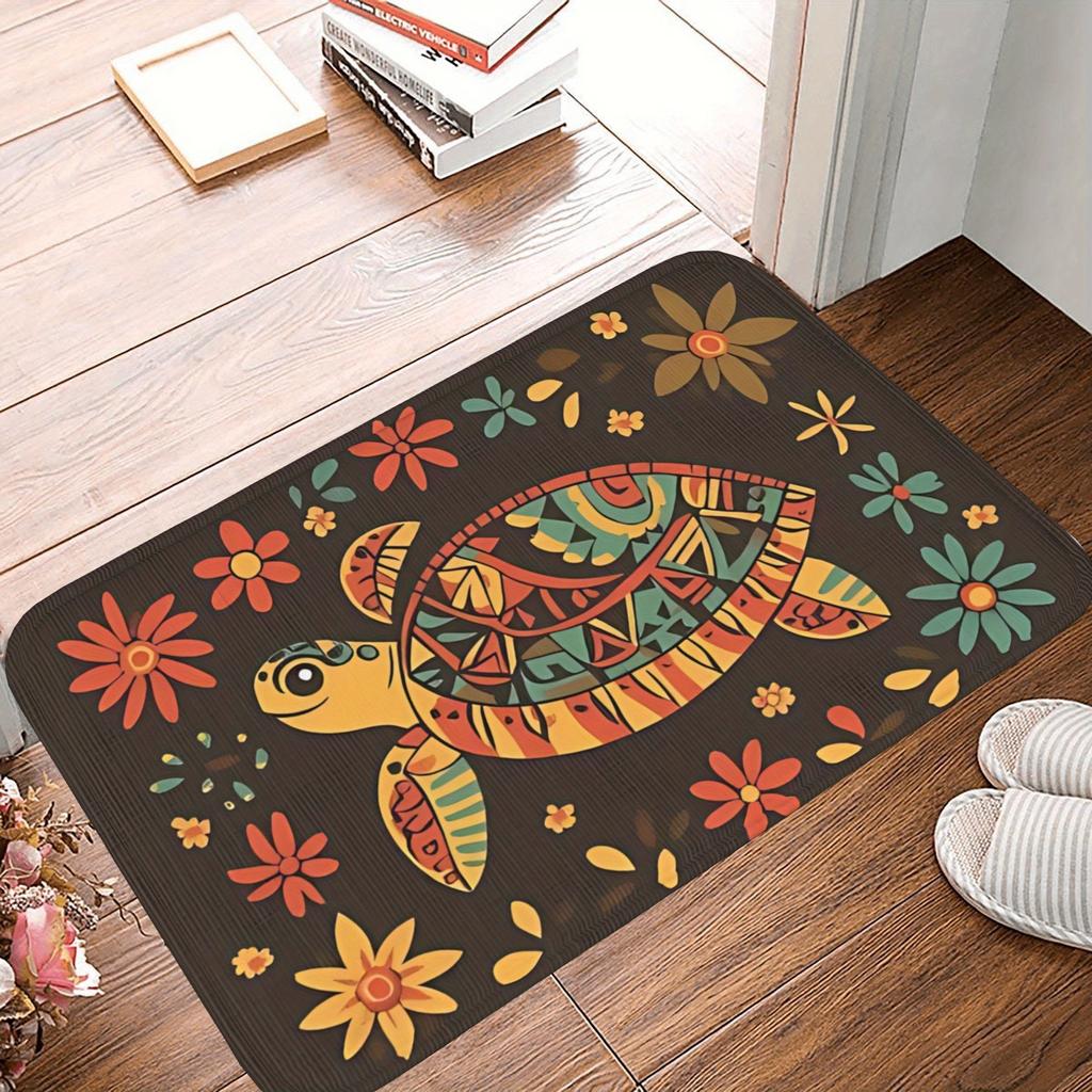1PC Buttle Tea Hamster Kitchen Rug Non-Slip Door Mat Pop design Bathroom Rug Bath Mat Carpet for Home Sink Laundry ecoreeree