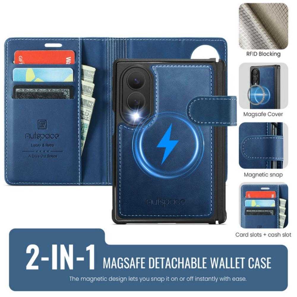 Z Fold8 5G 2026 Flip Case for Samsung Galaxy Z Fold 8 2In1 Detachable Leather Wallet Magnet Funda for Galaxy Z Fold8 Cover