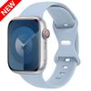 Силиконовый ремешок для Apple Watch Band 45 мм 44 мм 41 мм 40 мм 42 мм 46 мм ultra 49 мм Спортивный браслет correa серия 11 7 8 9 10 4 3 5 6 se