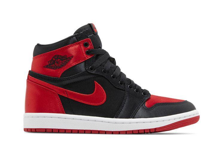 Women's Sneakers Nike Jordan 1 Retro High OG Satin Bred (Women's) Black/University Red/White