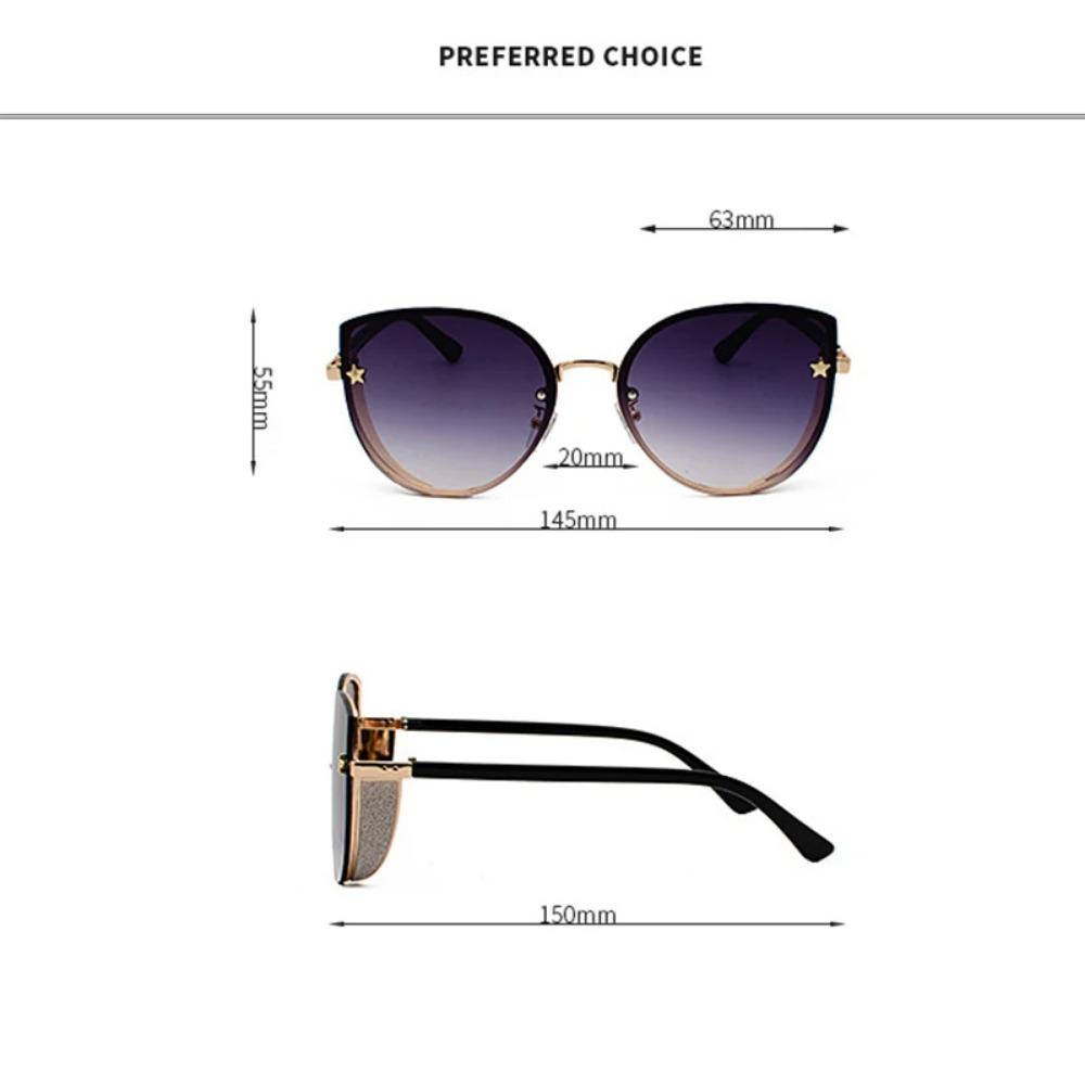 Сексуальные женские солнцезащитные очки «кошачий глаз» высокого качества, модные брендовые солнцезащитные очки без оправы, женские солнцезащитные очки óculos, винтажные