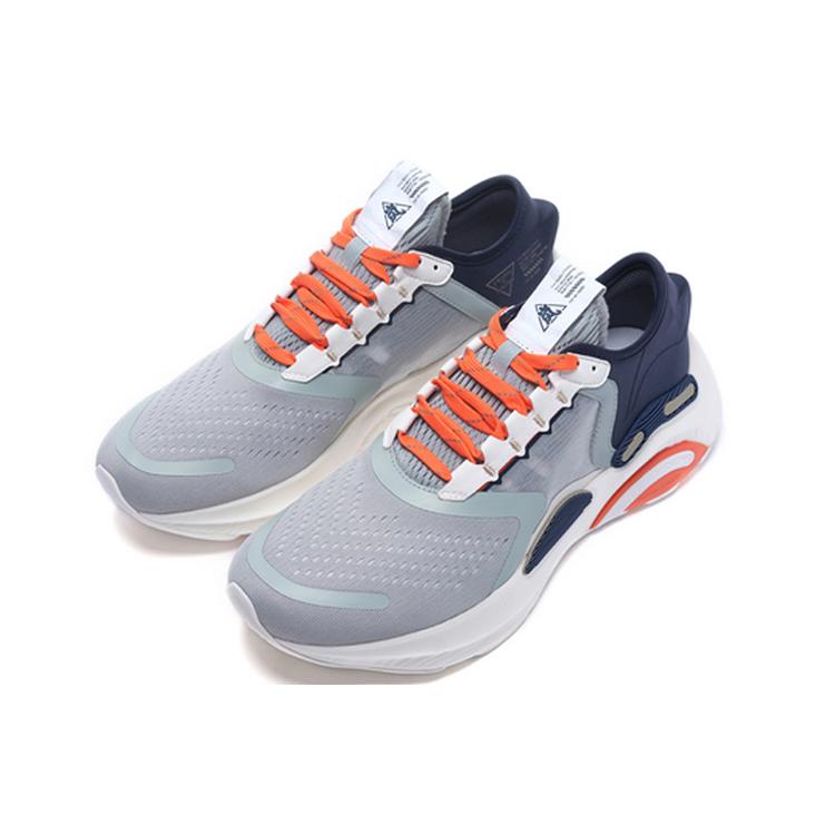 Li Ning Arashi Амортизация Дышащие Легкие Низкие Беговые Кроссовки Мужские Серый Зеленый ARHQ071-3