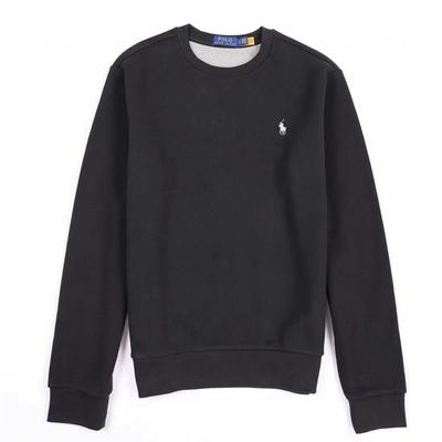 Polo FW24 Pony вышитый круглый вырез с длинным рукавом толстовка мужская толстовка черная 710634932-012