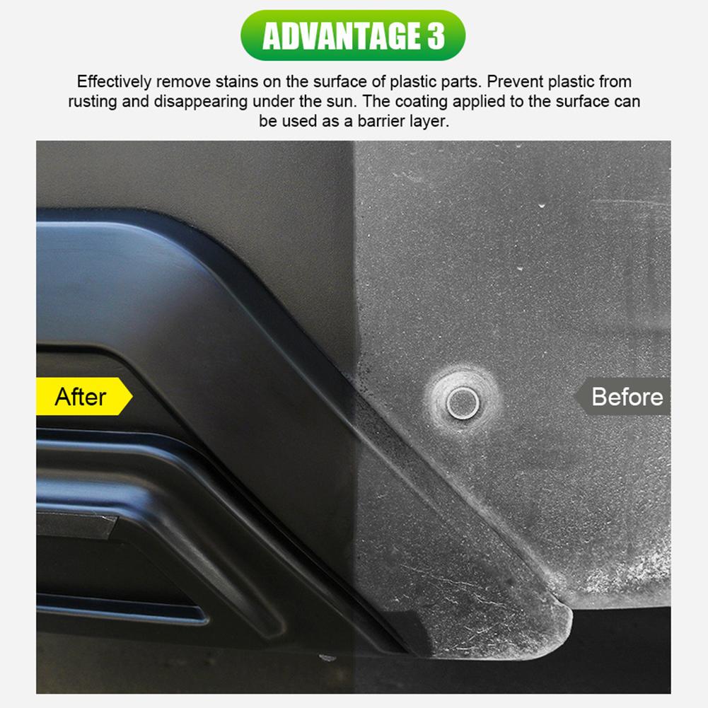 260 мл Универсальный агент для восстановления резины и пластика салона автомобиля Автогидрофобная полироль Нанопокрытие Спрей Агент для удаления царапин