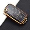 Чехол-футляр из ТПУ для брелока автомобильного ключа для Volkswagen VW Tiguan Beetle Caddy T5 Up Eos Skoda Octavia Seat Leon Altea Polo Golf Passat