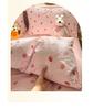 Sleepy Soft Glutinous Puff Yarn Printed Four Piece Set/Duvet Cover