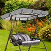 Patio Swing Chair Canopy Replacement Sun Hammock Shade Cover UV-Resistant Waterproof Swing Seat Canopy