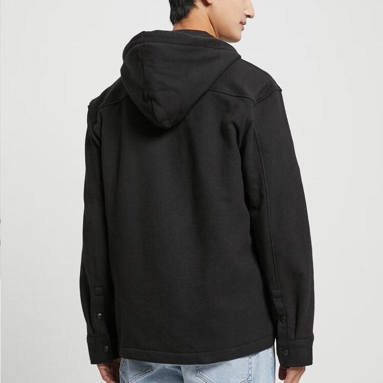 Calvin Klein Куртка с капюшоном и принтом букв Мужские куртки Черные J322530-BEH