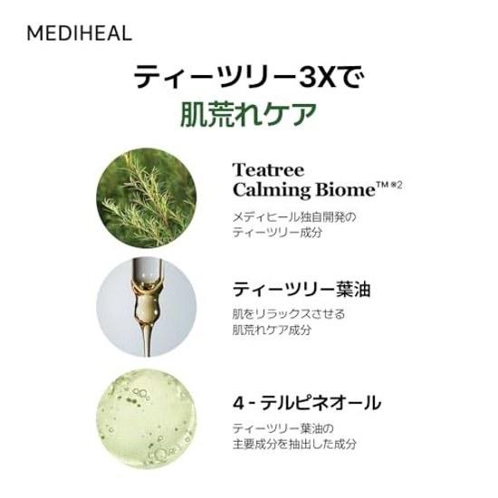 MEDIHEAL Успокаивающий тонер-лосьон с чайным деревом 500 мл (Чайное дерево) Уход для предотвращения шероховатости кожи Увлажняющий
