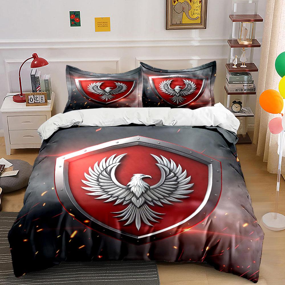 Eagle Shield Pattern Bedding Set Bedding Duvet Cover Set Duvet Cover Pillowcases (1 * Duvet Cover 2 * Pillowcases, without duvet insert)