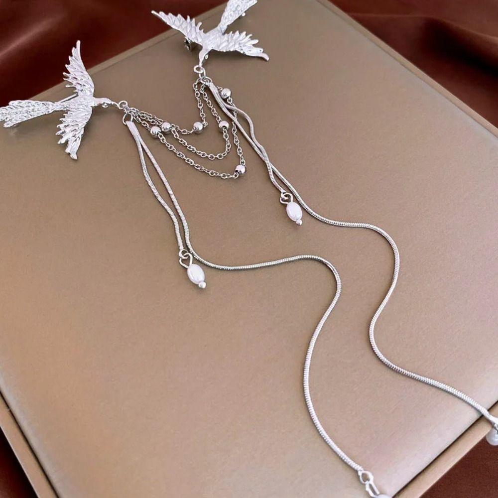 Corsage Ornaments Phoenix Tassel Brooch Vintage Chinese Style Brooch Pin Gifts