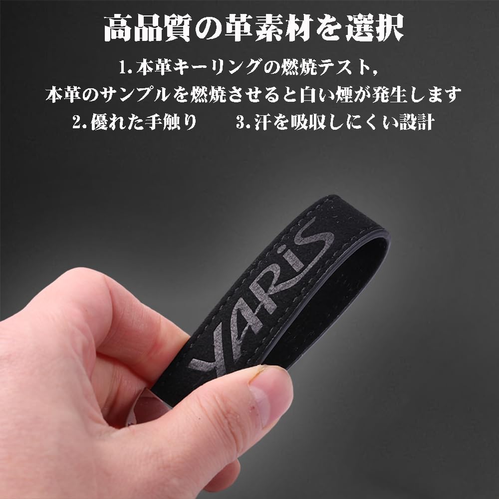 YUYUWA Genuine Leather Suede Car Key Ring, Key Chain, Exclusive Logo Car Key, Cute