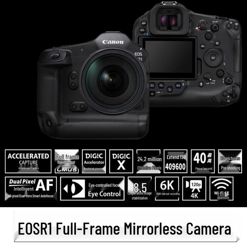 Canon EOS R1 Full-Frame Mirrorless Flagship Camera (CN version)