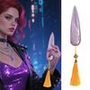 1/3Pcs Kpop Hunter Cosplay Dart Prop with Yellow Tassels Halloween Costume Party Cartoon Inspired Hunters Stiletto Weapon Role-play Accessory