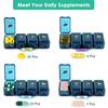 Weekly Pill Organizer 4 Times a Day Pill Organizer with Drawer Designed Large Pill Box Travel Pill Case 7 Day Medicine Case Box