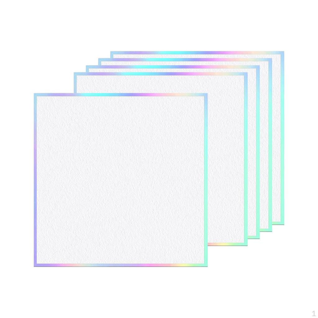 5 Japanese Shikishi Boards (washi Paper, Square) for Sketching with Markers, Creative Projects, Easy