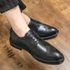 Весна Осень Новые Модные Мужские Ботинки На Шнуровке Из Натуральной Кожи Повседневные Туфли Для Работы Офиса Уличная Обувь Бренды Мужские Свадебные Туфли