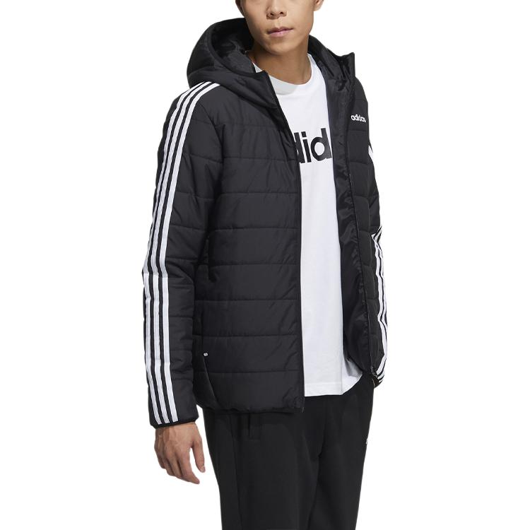 adidas Мужская куртка-пуховик Neo Черная с капюшоном Умеренная Другое GP4922