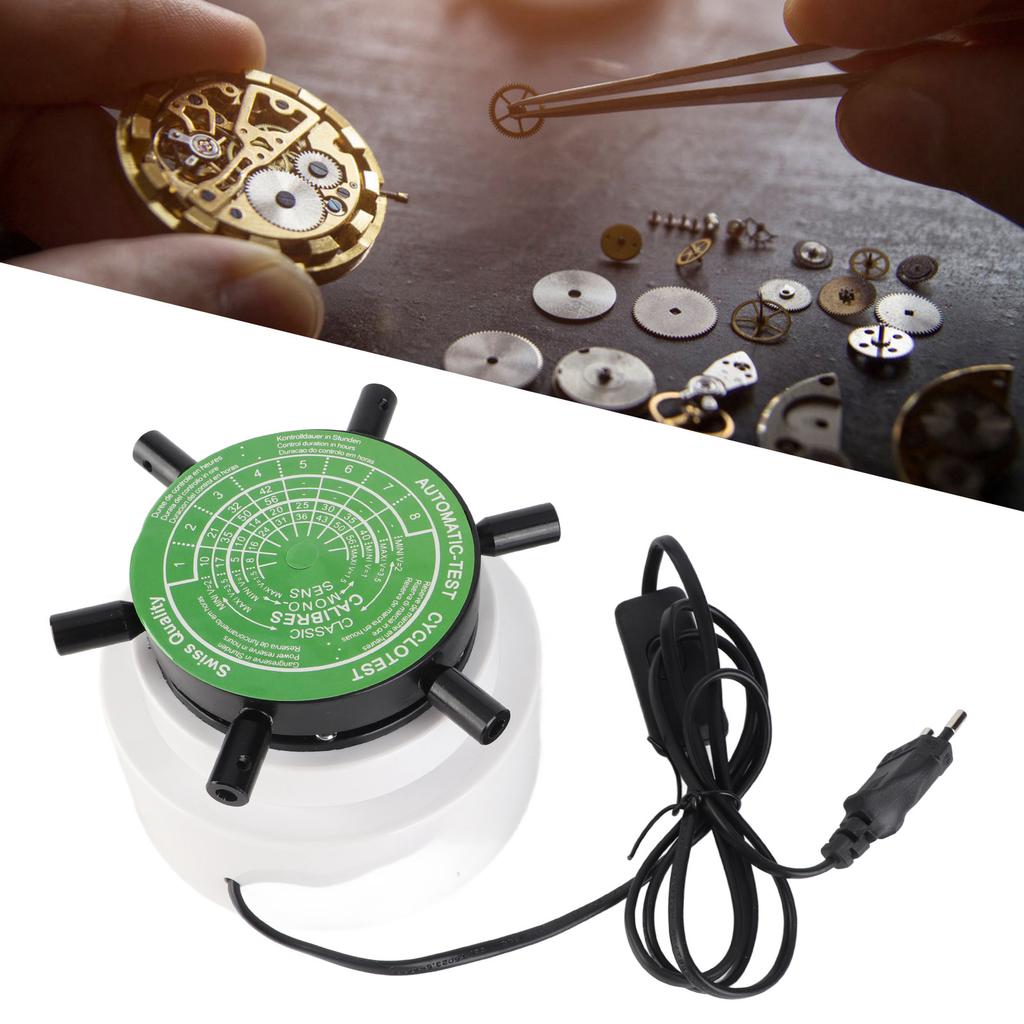 6 Arms Watch Winder Machine Automatic Mechanical Watch Winder Watch Repairing Tool