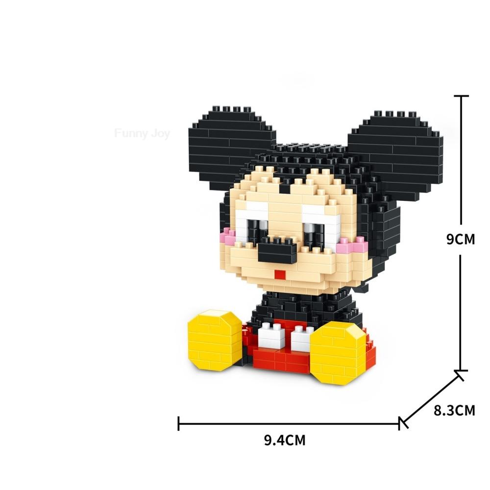 Cartoon Anime Blocks Kuromi My Melody Cinnamoroll Mouse Building Blocks Doll Toy Kids Birthday Gift