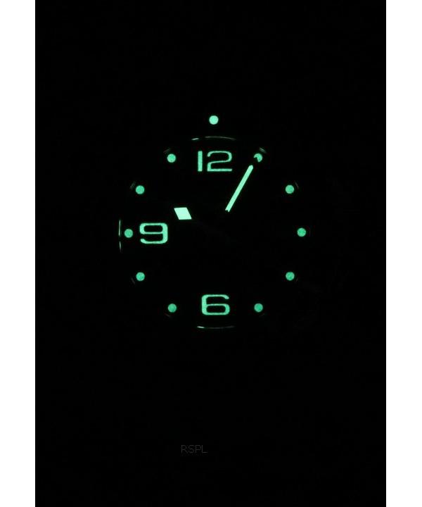 Longines HydroConquest Автоматические дайверские часы из нержавеющей стали с черным циферблатом L3.742.4.56.6 300M Мужские часы