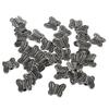 30 шт. тибетских серебряных бусин-шармов в виде бабочки 10 мм