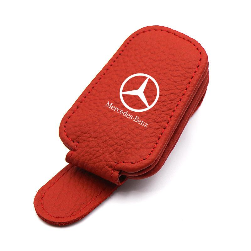 Car Glasses Sun Visor Box Auto Sunglasses Clip Card Accessories For Mercedes Benz W203 W206 W220 W205 W211 W212 W201 W210 AMG DNOPR1