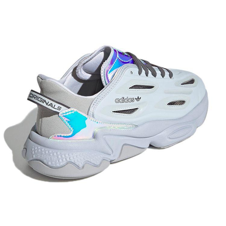 adidas Originals Ozweego Celox С круглым носком На шнуровке Прочные Низкие Повседневные кроссовки Женские кроссовки Серый Синий GX2956