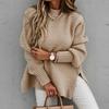 2025 Autumn Winter Loose Lazy Style Comfortable Long Sleeved Pullover Knitted Sweater Women