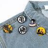 6 Pcs Hot Blooded Anime Brooch Cute Son Goku Enamel Pin Metal Badge Jewelry Clothing Backpack Accessories Gift for Friends