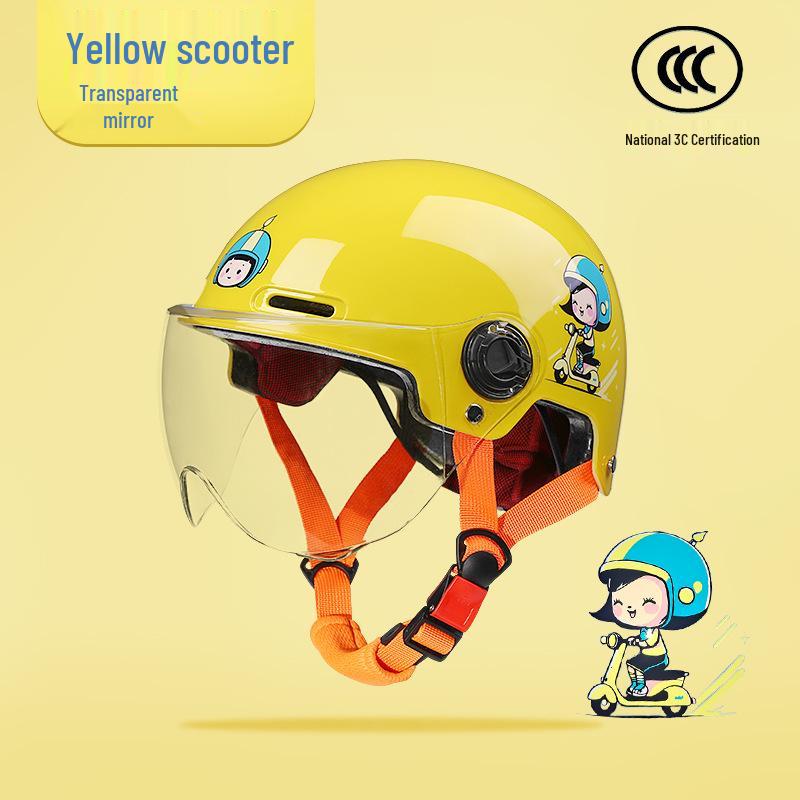 Сертифицированный 3C детский защитный шлем для электромобилей — летний, полушлем, унисекс, всесезонный