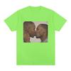 Funny Two Men Kissing Meme T Shirt Men Women Fashion Hip Hop Vintage T-shirt 100% Cotton Casual Loose Short Sleeve T-shirts Tops