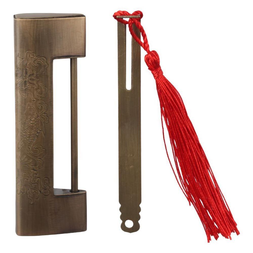 С кодовым замком Изысканный латунный старинный китайский замок для двери, шкафа, шкатулки для драгоценностей, подарочной коробки