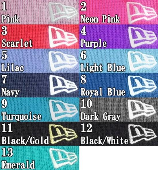 Длинная вязаная шапка New Era темно-алого цвета