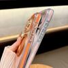 Подходит для IPhone17pro Ледяной Кристалл Магнитный Чехол для Мобильного Телефона 360 Вращающаяся Подставка Apple 16 Двухцветный Прозрачный Защитный от Падений Чехол