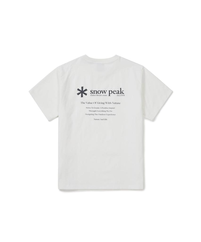 Snow Peak Clend Гибридная футболка с коротким рукавом GS-S26MMDTS56 Футболка, Короткий рукав, Мужская/Женская, OFF WHITE, M