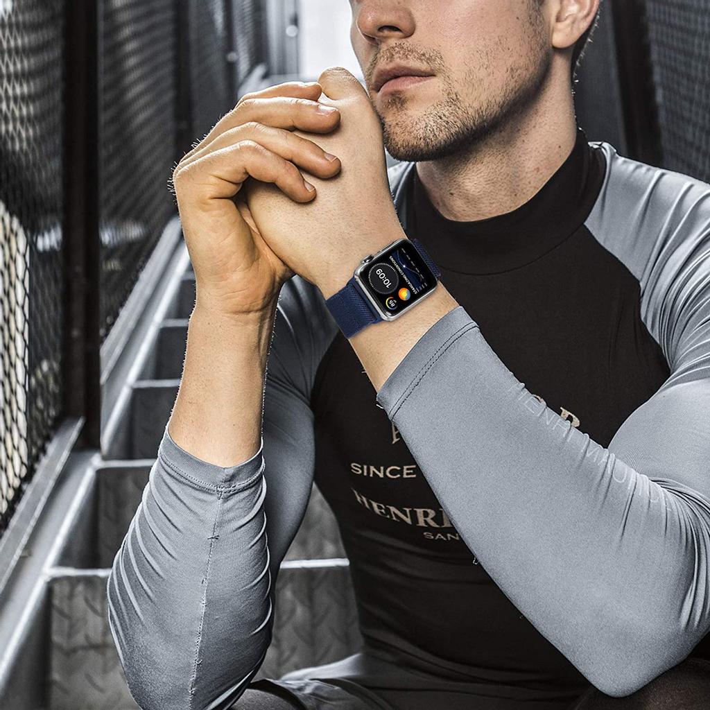 Тканевый плетеный нейлоновый ремешок Solo Loop для Apple Watch SE 6, ремешок 44 мм, 40 мм, 38 мм, 42 мм, эластичный браслет для iWatch Series 6 5 4 3 2 1 SE