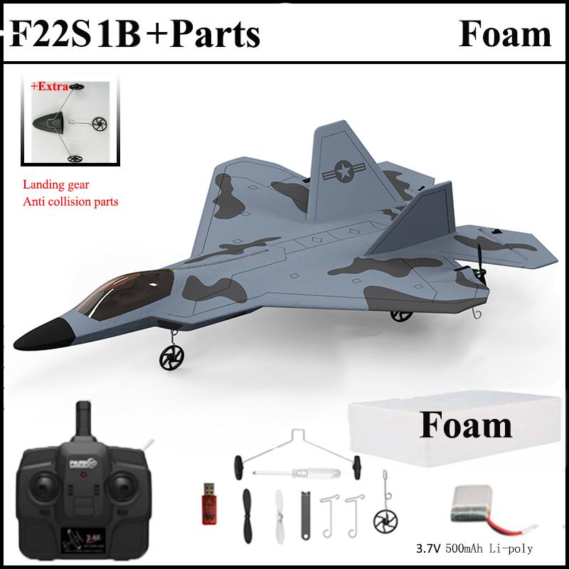New F22S 2.4G 4CH 3D6G RC Airplane Raptor F22 Warplane WLtoys A180 Upgrade Version LED Light With Gyroscope Out Door Toys