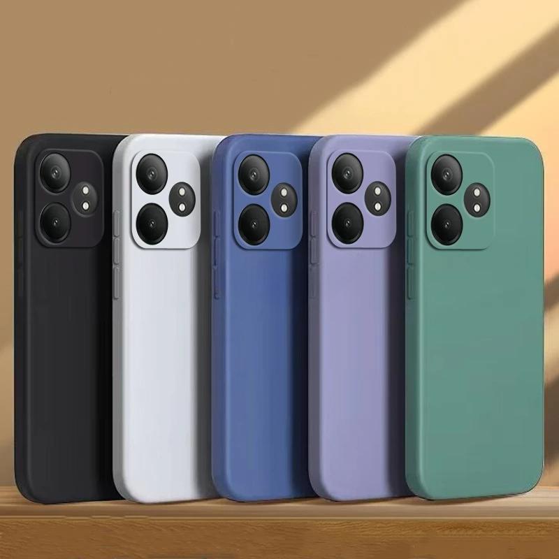 Для Realme GT 6 Чехол Realme GT 6 Чехол Жидкий Силиконовый Простой TPU Противоударный Защитный Чехол Для Телефона Realme GT 6 T Чехол