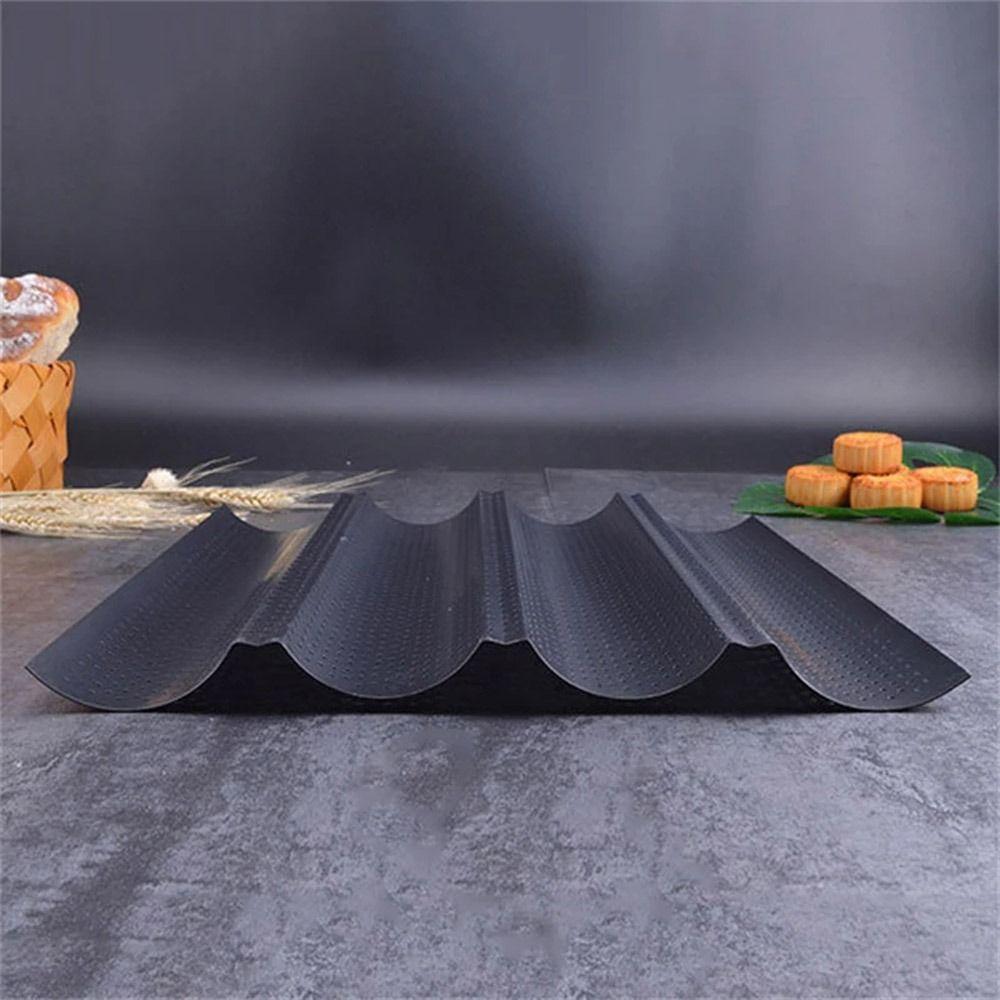 2/4 Grooves Baguette Baking Tray Nonstick Baguette Pan New French Bread Baking Pan