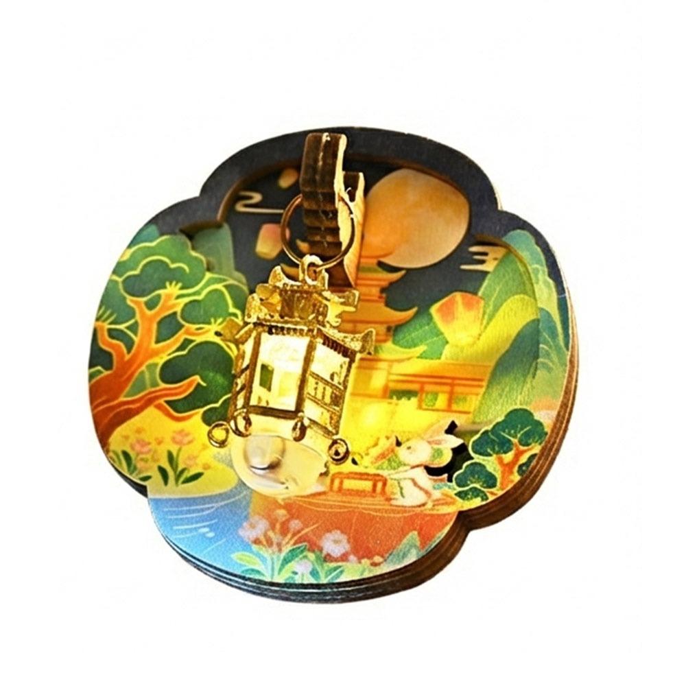 Multicolor DIY Chinese Magnetic Sticker Handmade Light Up Magnet Sticker Ornament