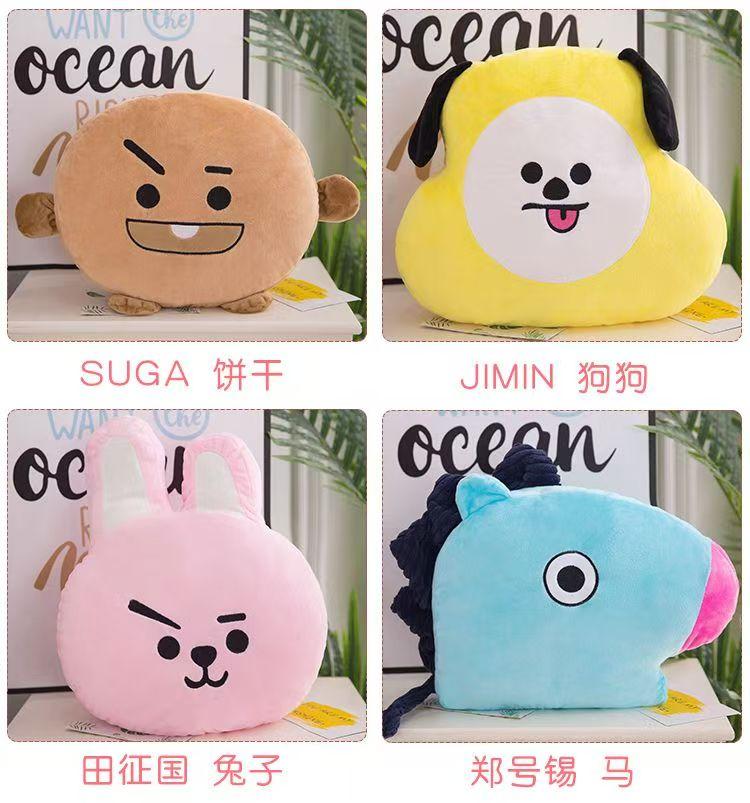 BTS BT21 Плюшевая подушка для комфорта Kpop домашний декор
