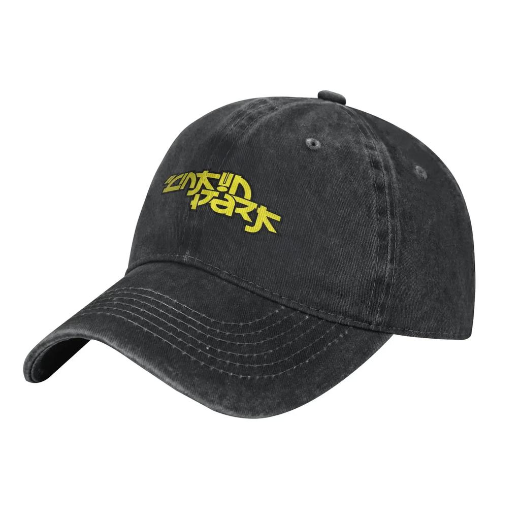 Logo Music Band Metal Baseball Cap Classic Denim Washed Snapback Cap Unisex Style Outdoor Summer Soft Hats Cap