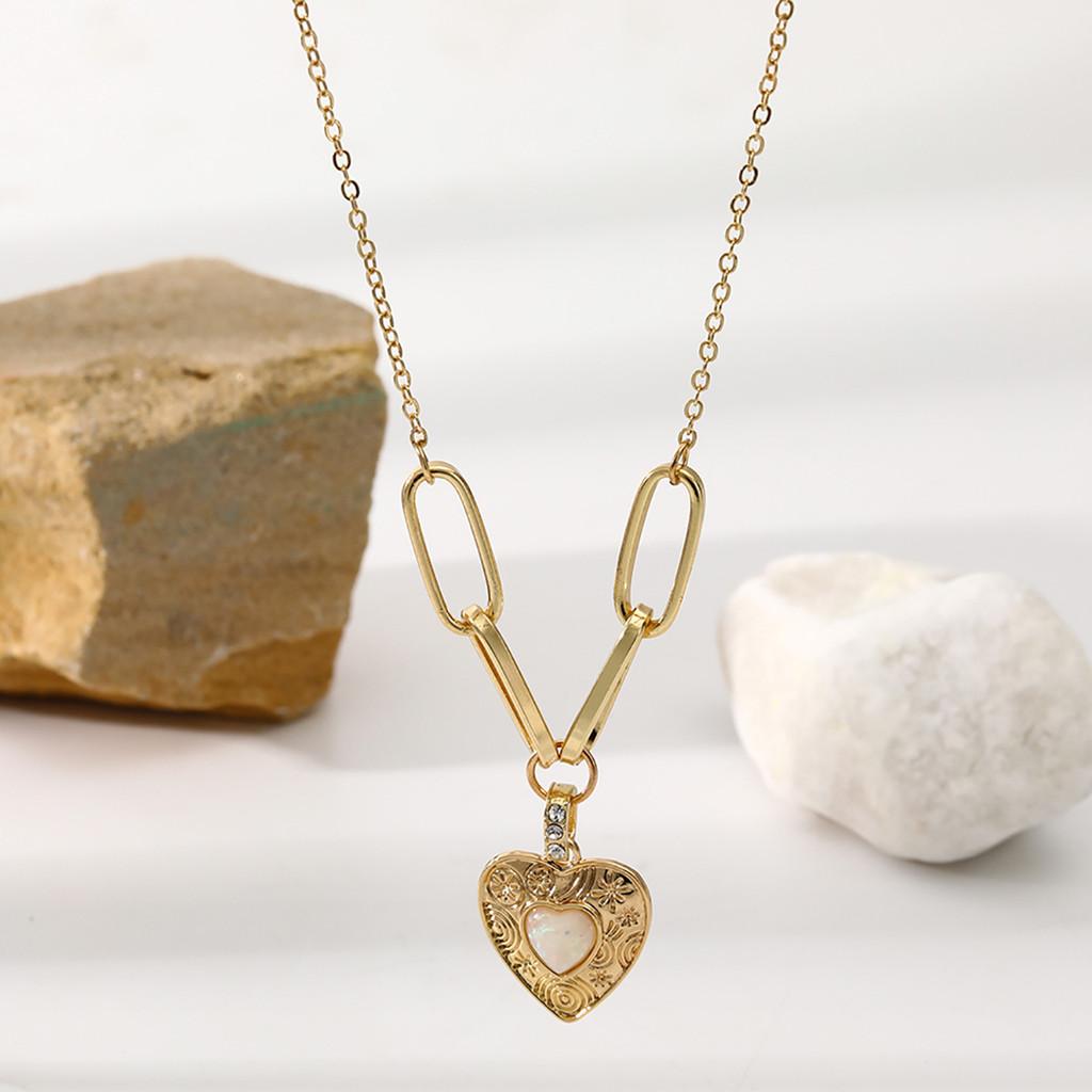 Trendy Multi-layer Heart Shaped Necklace For Women Elegant Fashion Jewelry Accessory