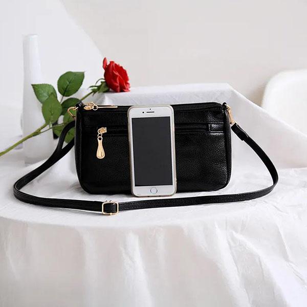 Женская однотонная сумка на одно плечо, мягкая кожаная сумка-мессенджер, офисные женские легкие сумки для покупок